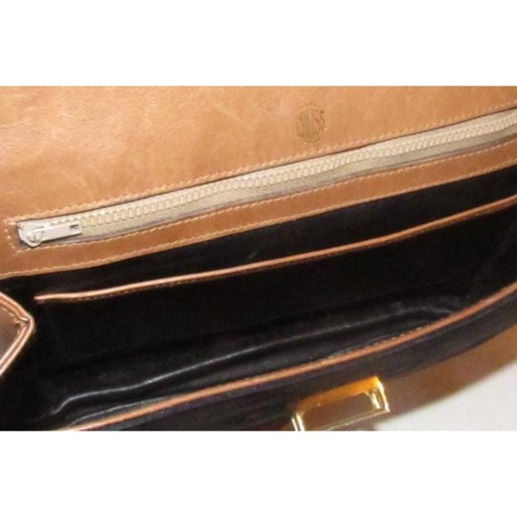 Mark Cross Vintage Black Suede Brown Leather Shoulder Bag - Picture 10 of 12